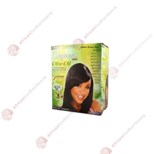   Africa's Best Organics (Olive Oil) Relaxer Value Pack Normal- africanfoodhairbeauty  