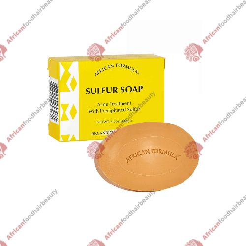 African Formula Sulfur Soap Acne Treatment 100g - africanfoodhairbeauty