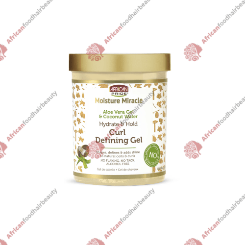African Pride Moisture Miracle Curl Defining Gel 18oz - africanfoodhairbeauty
