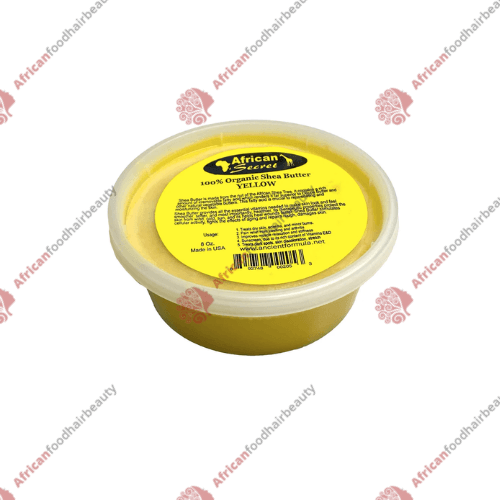 African Secret Organic Yellow Shea Butter 8oz - africanfoodhairbeauty