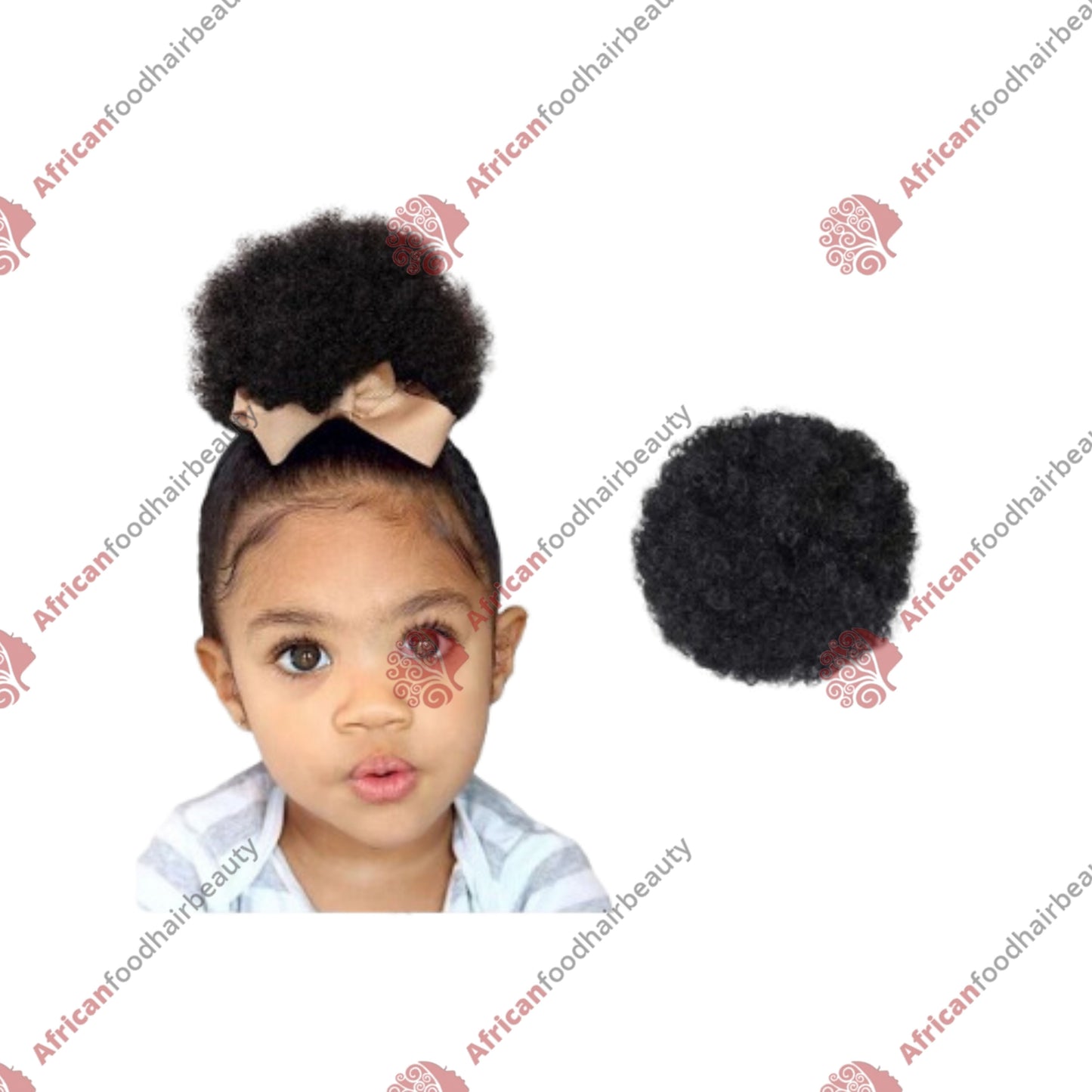 Kids Afro Puff Ponytail Extension