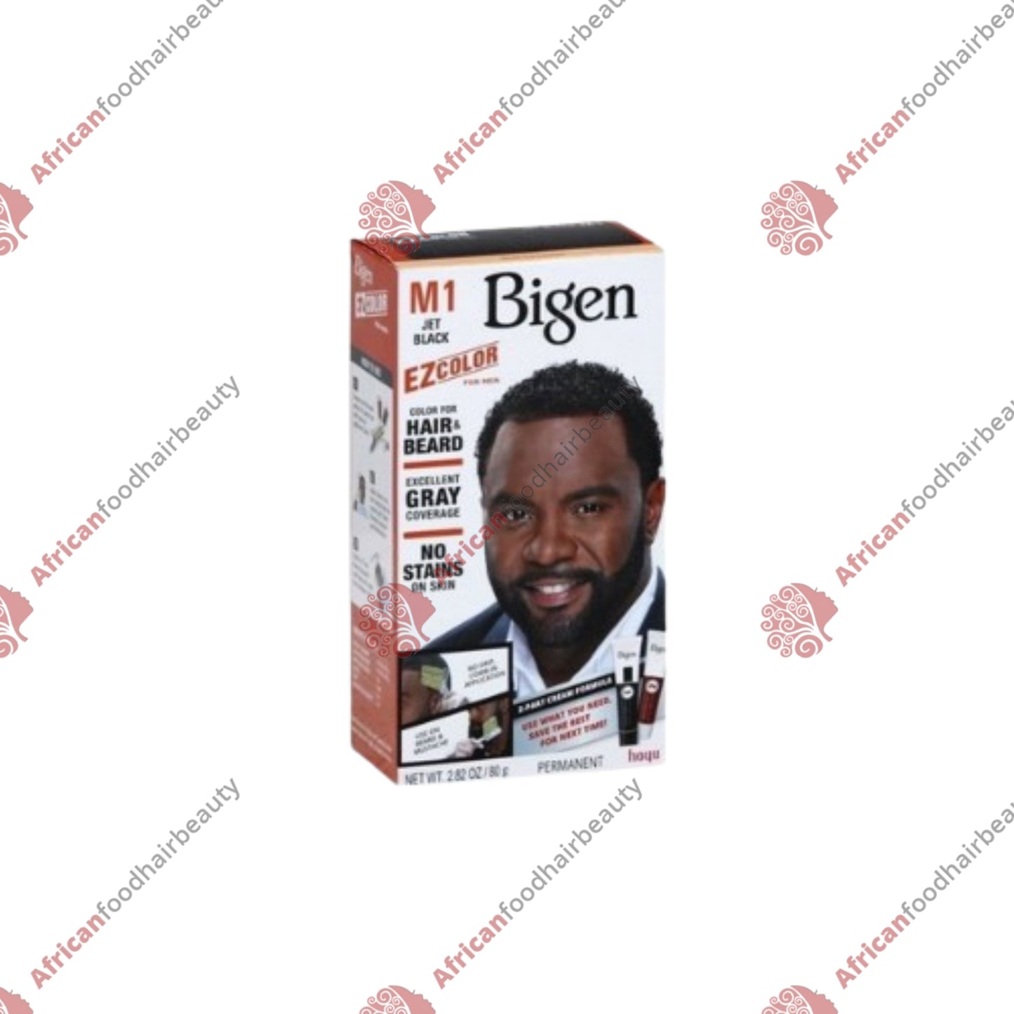Bigen EZ Hair & Beard Color for Men (Jet Black)