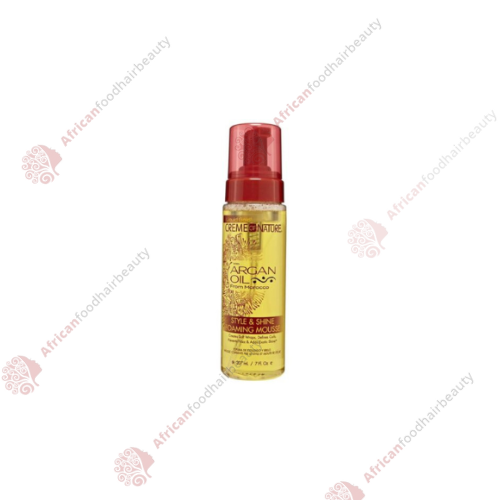 Creme of Nature Argan Oil Foam Wrap mousse 7oz- africanfoodhairbeauty