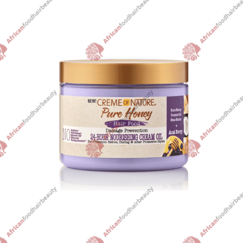 Creme of Nature Pure Honey Hair Food 4.7oz - africanfoodhairbeauty