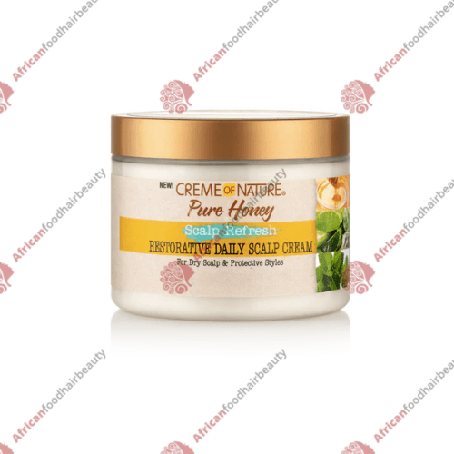 Creme of Nature Pure Honey Restorative Daily Scalp Cream 4.7oz - africanfoodhairbeauty