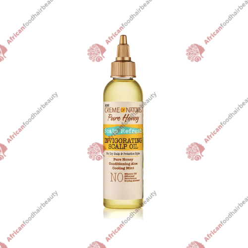 Creme of Nature Pure Honey Scalp Refresh Invigorating Scalp Oil 4oz - africanfoodhairbeauty