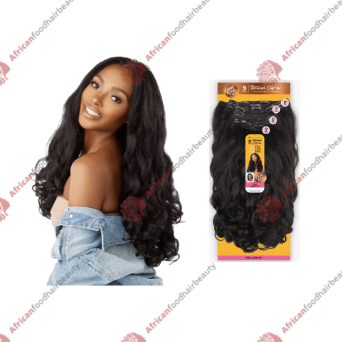 Curls Kinks & Co Textured Clip Ins Top Lady 18" - africanfoodhairbeauty