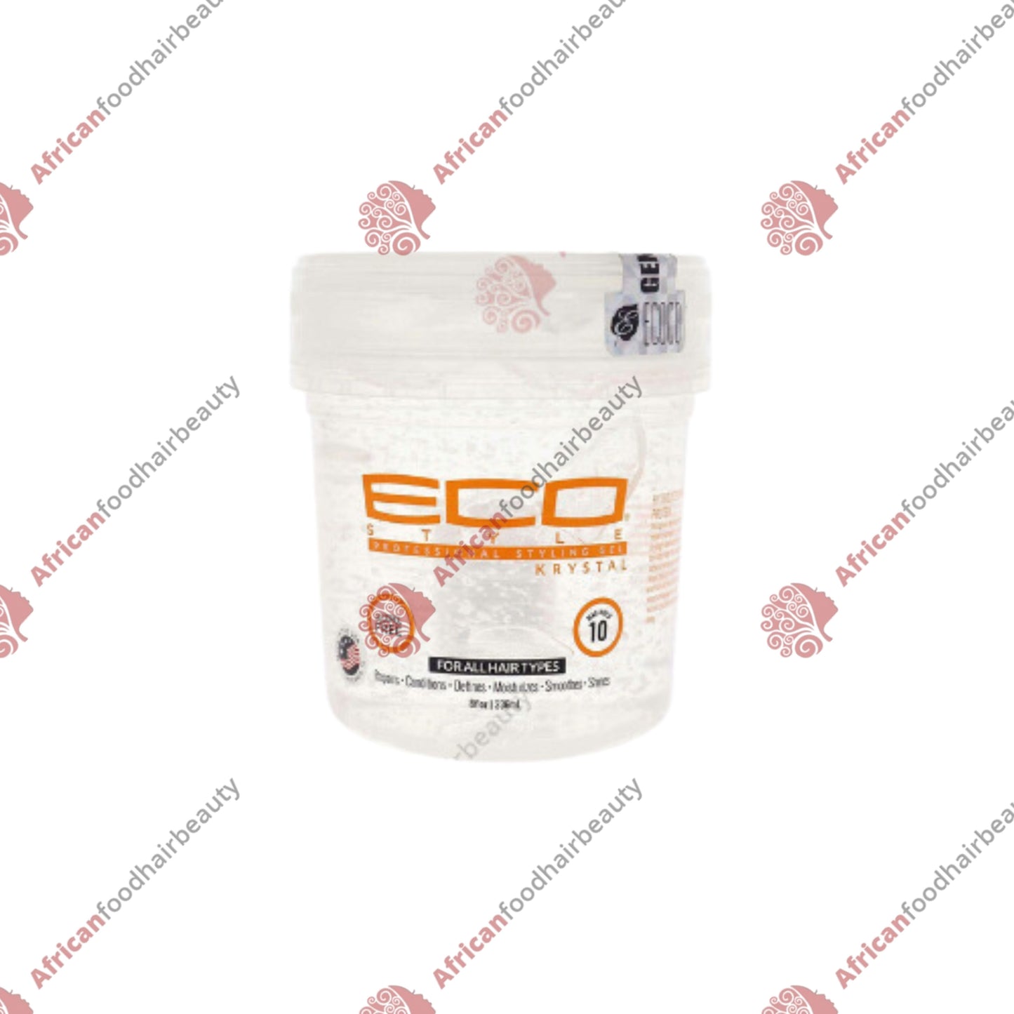 Eco Style Krystal Styling Gel 16oz - africanfoodhairbeauty
