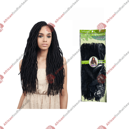 EuBeauty Rosey Faux Locs 20" - africanfoodhairbeauty