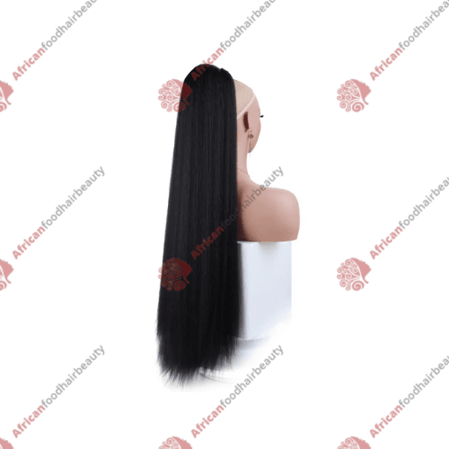 Extra Long Yaki Straight Ponytail 30" - africanfoodhairbeauty