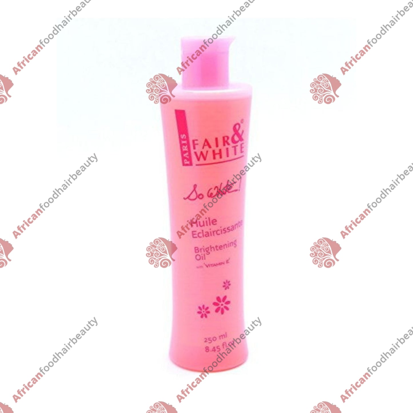 Fair & White So White Brightening Oil 8.45oz