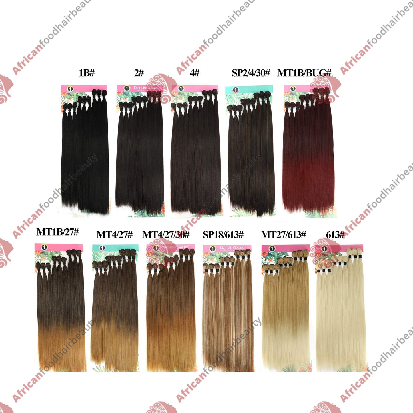 Straight Synthetic Hair Bundles