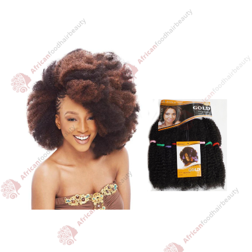 Gold Kinky Bulk (Afro Kinky) - africanfoodhairbeauty