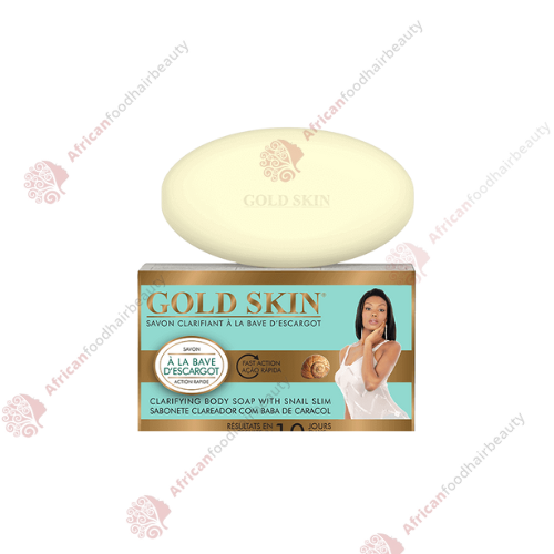 Gold Skin Clarifying soap with Snail Slime 180g   - africanfoodhairbeauty