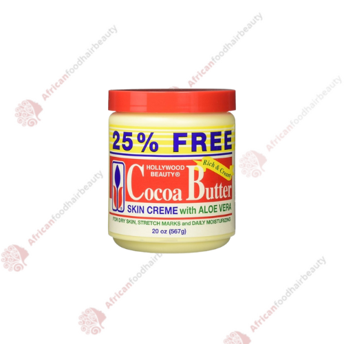 Hollywood Beauty Cocoa Butter Skin Creme with Aloe Vera 20oz