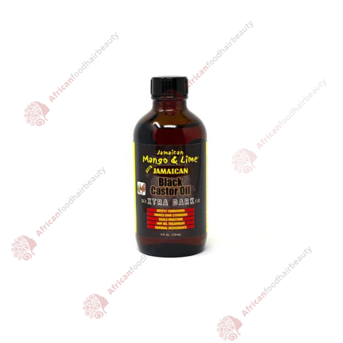  Jamaican Mango & Lime Black Castor Oil Xtra Dark 4oz- africanfoodhairbeauty