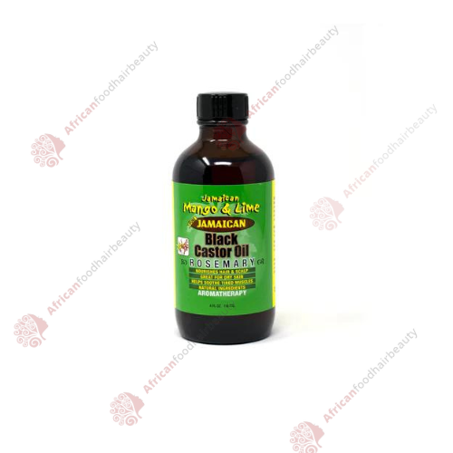  Jamaican Mango & Lime Black Castor Oil Rosemary 4oz- africanfoodhairbeauty