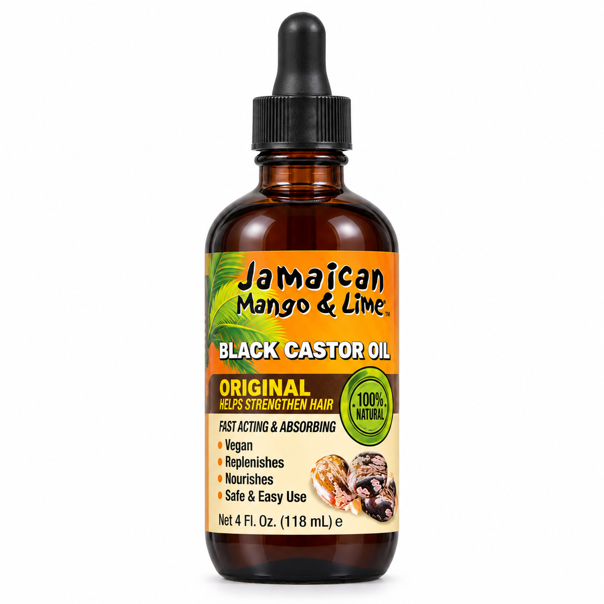 Jamaican Mango & Lime Black Castor Oil Original 4oz
