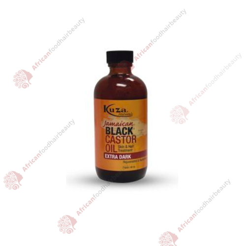    Kuza Jamaican Black Castor Oil Extra Dark 4oz- africanfoodhairbeauty