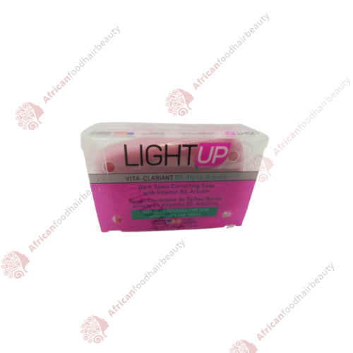 Light-Up Dark Spot Correcting Soap With Vitamin B3 Alpha-Arbutin 200g - africanfoodhairbeauty