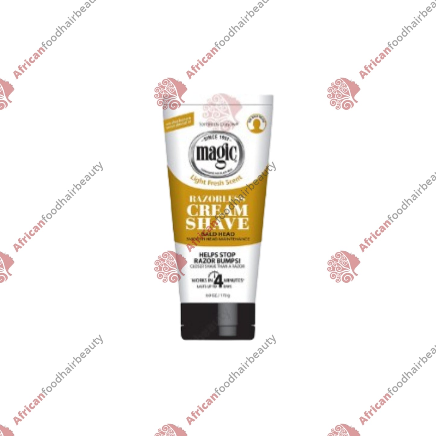 Magic razorless shave cream bald head 6oz