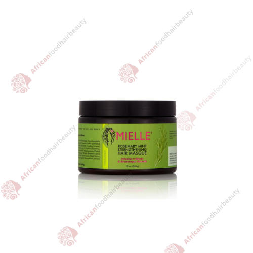  Mielle Rosemary Mint Strengthening Hair Masque 12oz - africanfoodhairbeauty