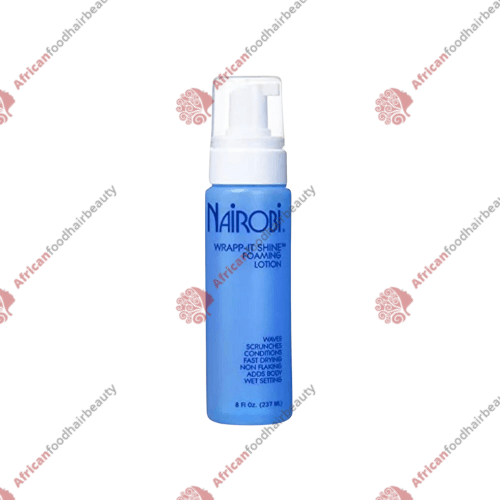 Nairobi Wrapp It Shine Foaming Mousse 8oz - africanfoodhairbeauty