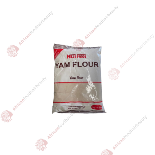 Niji foods yam flour elubo 5kg - africanfoodhairbeauty