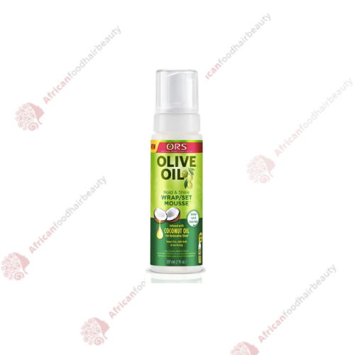 ORS Olive wrap mousse 7oz - africanfoodhairbeauty