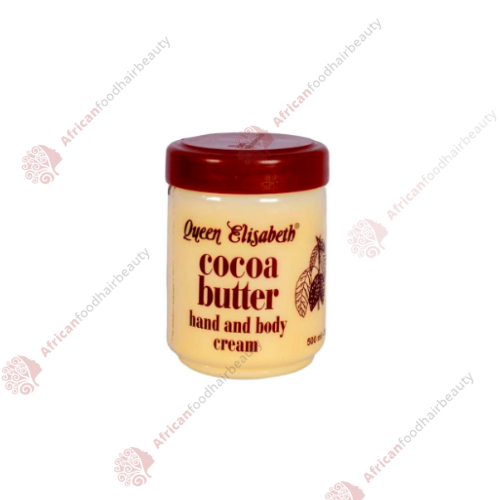 Queen Elisabeth Cocoa Butter Hand & Body Cream 500ml - africanfoodhairbeauty