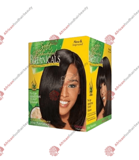 Soft & Beautiful Botanicals No-Lye Sensitive Scalp Relaxer Super - africanfoodhairbeauty