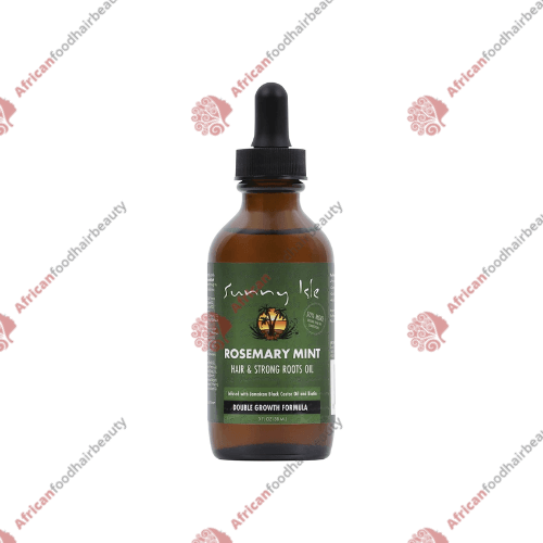 Sunny Isle Rosemary Mint Hair & Strong Roots Oil 3oz - africanfoodhairbeauty