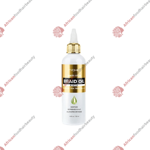 Tyche Anti-Itch Braid Oil Biotin 4.06oz - africanfoodhairbeauty