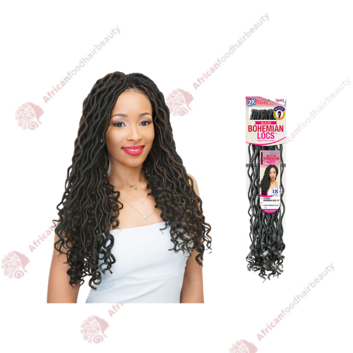 Janet 2x Mambo Curly Bohemian Locs 18" - africanfoodhairbeauty