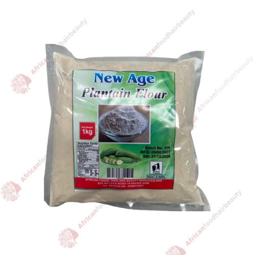 New Age Plantain Flour 1kg - africanfoodhairbeauty