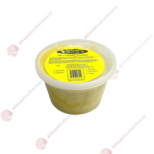 African Secret Organic Yellow Shea Butter 16oz - africanfoodhairbeauty