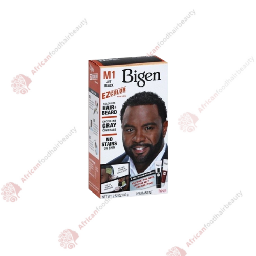 Bigen EZ Hair & Beard Color for Men (Jet Black) - africanfoodhairbeauty
