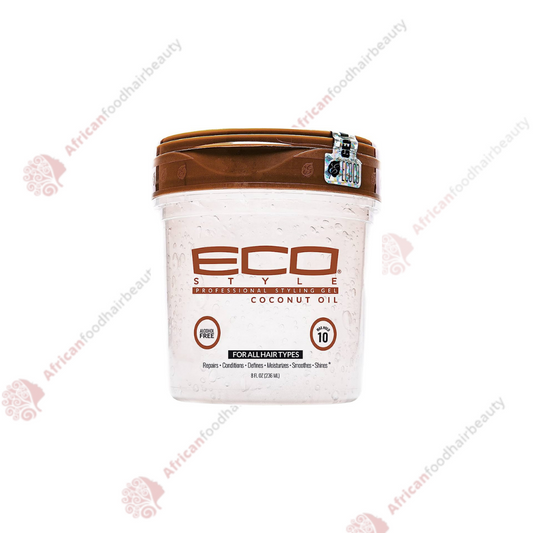 Eco Style Coconut oil Styling Gel 16oz - africanfoodhairbeauty