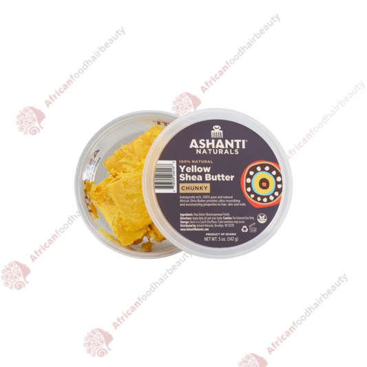 Ashanti Naturals Yellow Shea Butter 5oz - africanfoodhairbeauty