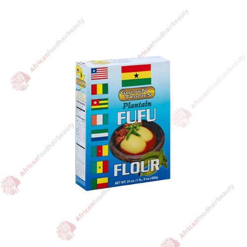 Golden Tropics Plantain Fufu Flour 680g - africanfoodhairbeauty