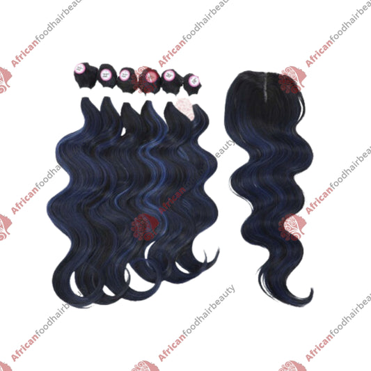 123 Complete 14" 16" 16"18"18" 18" + Closure (Body Wave)