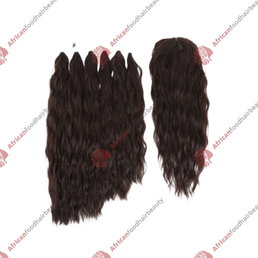 123 Complete 14" 16" 16"18"18" 18" + Closure (Natural Wave)