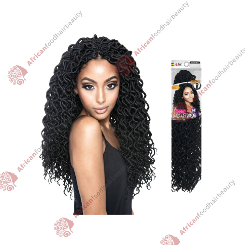 Afri-Naptural curled faux locs 18" - africanfoodhairbeauty