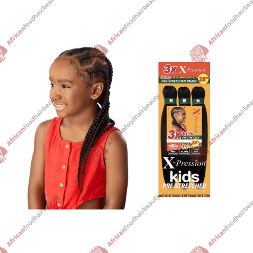 African Collection Kids X-pression 3x (Pre-stretch) 28" - africanfoodhairbeauty