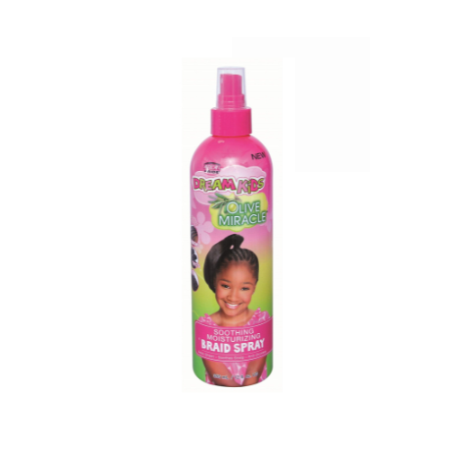 African Pride Dream Kids Olive Miracle Braid Spray 8oz - africanfoodhairbeauty