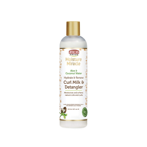 African Pride Moisture Curl Milk & Detangler 12oz - africanfoodhairbeauty