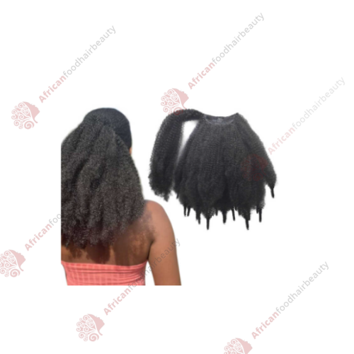 Afro Kinky Ponytail 14"- africanfoodhairbeauty
