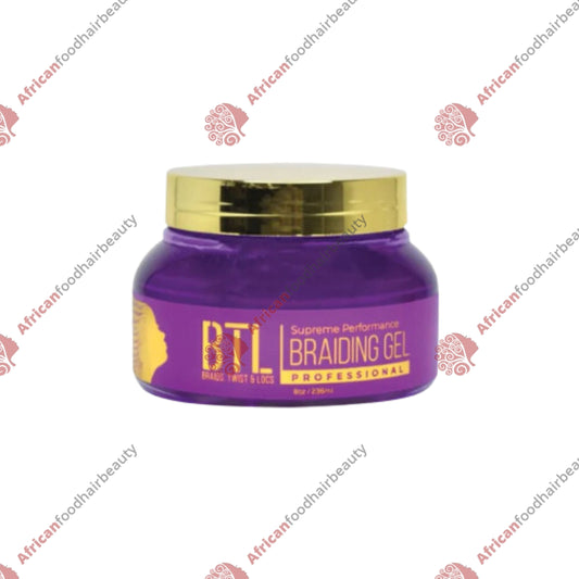 BTL Supreme Performance Braiding Gel 8oz - africanfoodhairbeauty