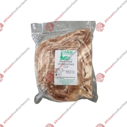 Beef Tripe Unbleached Cut 1kg