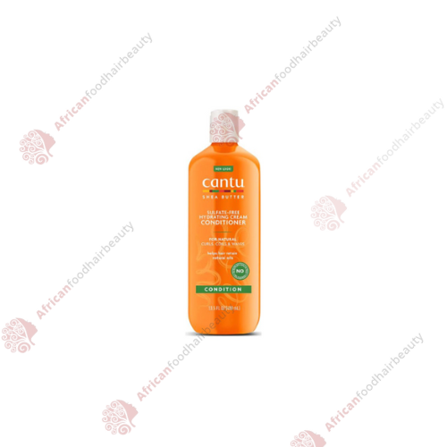 Cantu Shea Butter sulfate-free hydrating Cream Conditioner 13.5z- africanfoodhairbeauty
